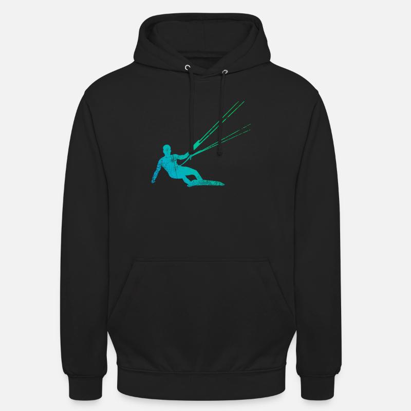 Kitesurfen Kiteboarder - Unisex Hoodie - Schwarz