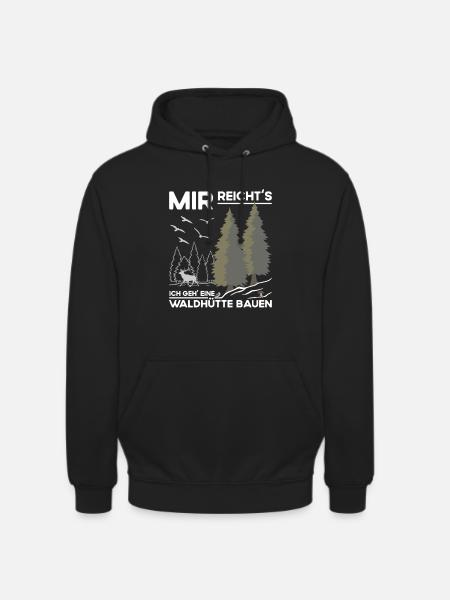 Waldhütte - Unisex Hoodie - Schwarz