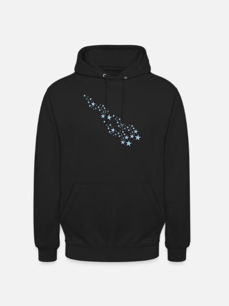 stars - Sweat-shirt à capuche unisexe - noir