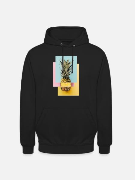 Bunte Ananas / Geschenk Idee - Unisex Hoodie - Schwarz