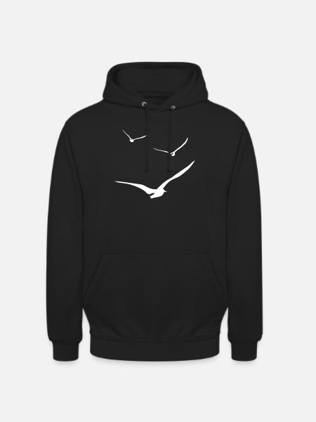 theft of seagulls - Unisex Hoodie - black