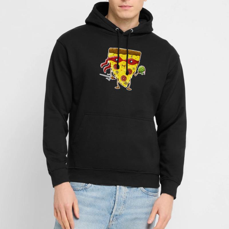Ninja Pizza eats turtle Sweat-shirt à capuche unisexe
