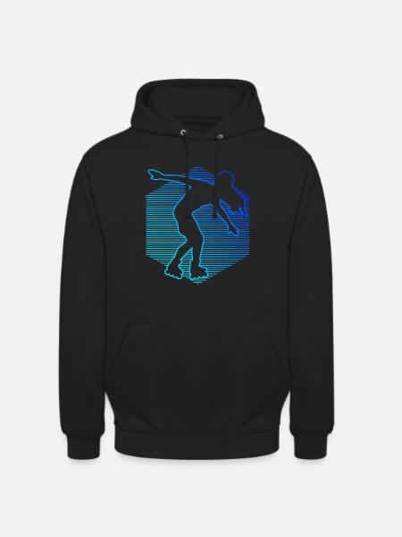 Herren Roller Skates Rollerskate Rollschuh - Unisex Hoodie - Schwarz