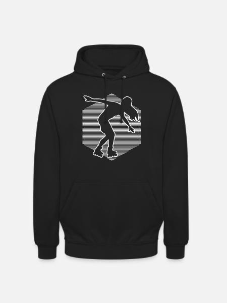 Rollschuhlaufen Rollerskaten Rollschuh Rollerskate - Unisex Hoodie - Schwarz