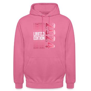 Limited Edition Since 2024 Birthday Vintage 2024 - Unisex Hoodie - pink - Front - Alina (178cm) & Michal (187cm)