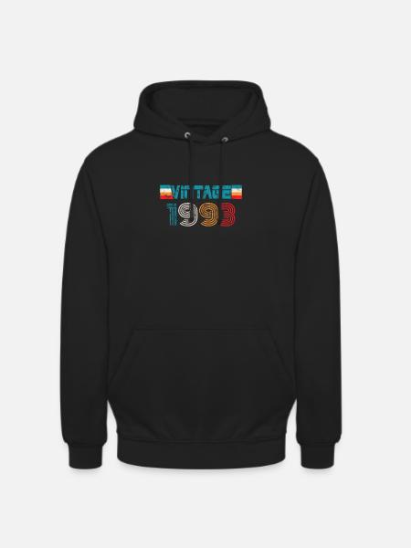 Millésime anniversaire 1993 - Sweat-shirt à capuche unisexe - noir