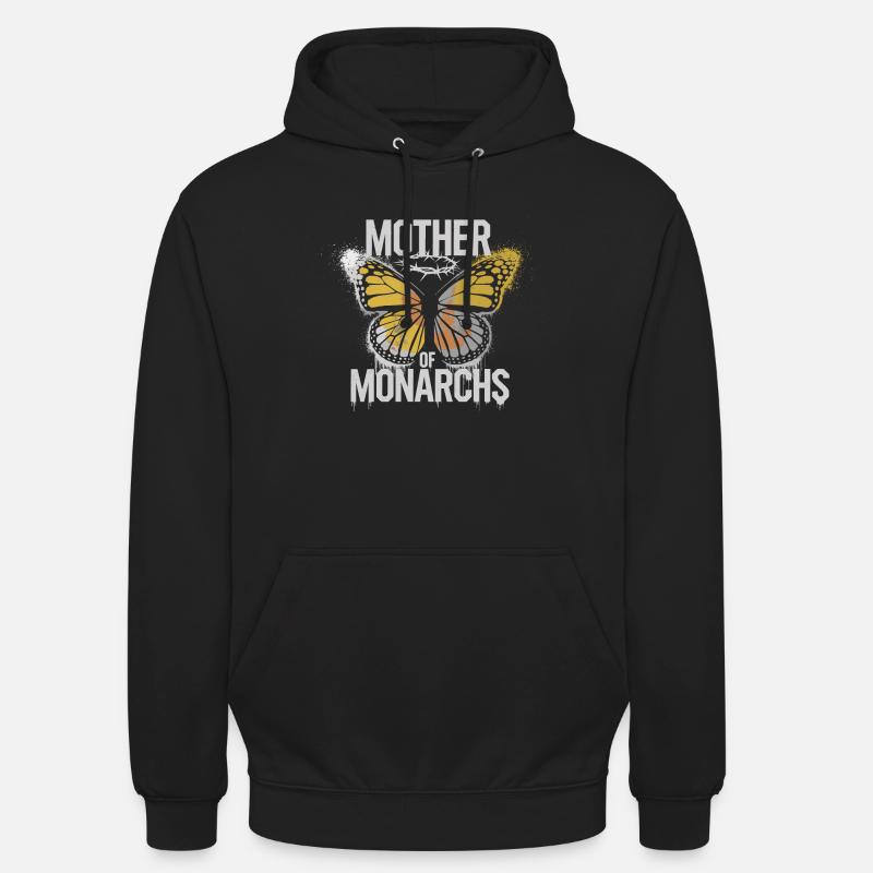 Papillon monarque Passion - Sweat-shirt à capuche unisexe - noir