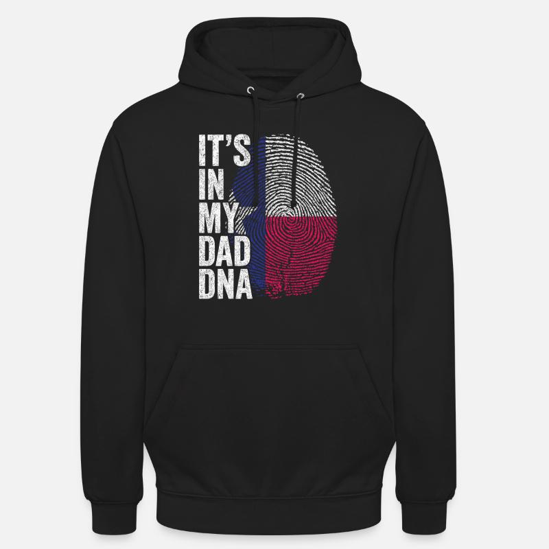 Drapeau Texas Empreinte Papa Texan - Sweat-shirt à capuche unisexe - noir