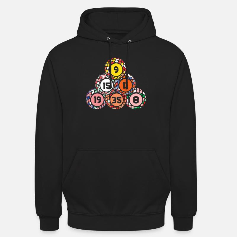 Bingo Game Bingo Balls Stack Bingo - Unisex Hoodie - Schwarz