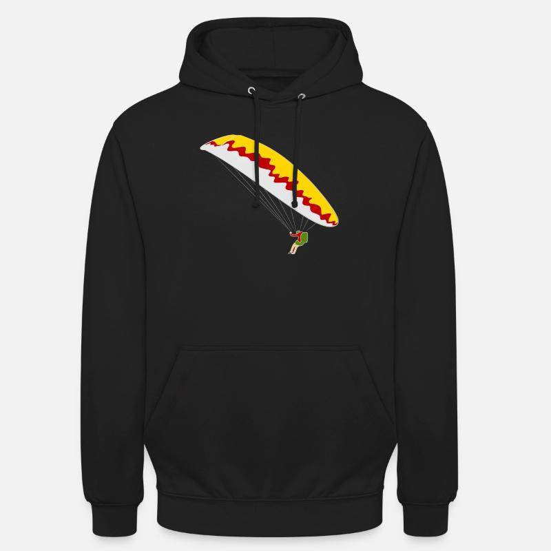 Bunter Gleitschirm - Unisex Hoodie - Schwarz