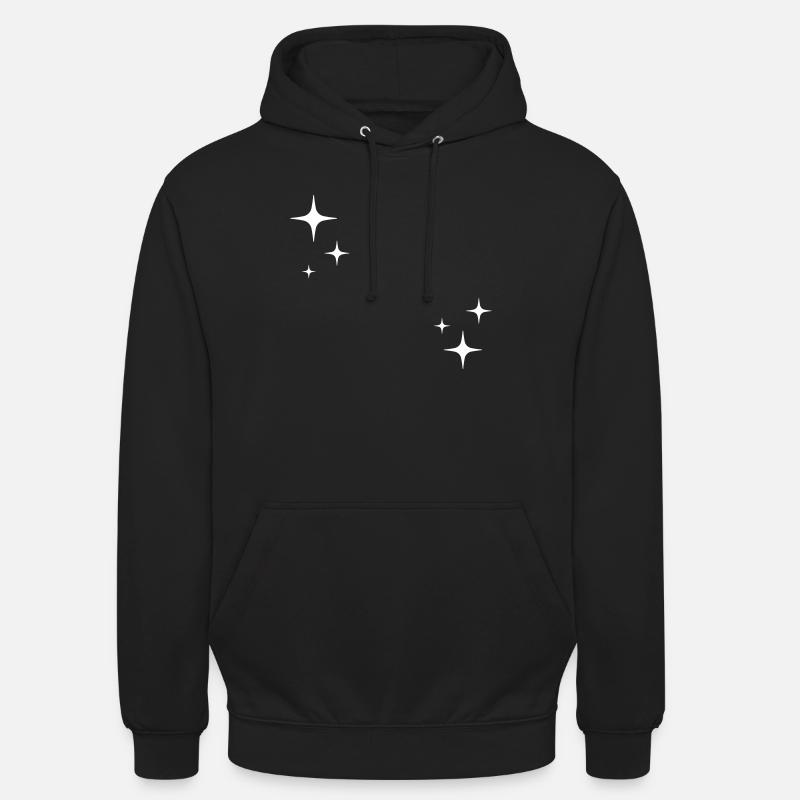 Sterne - Funkeln - Zeichen - Unisex Hoodie - Schwarz