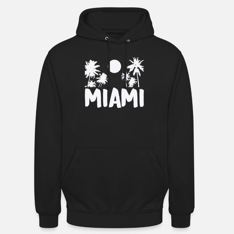 Miami - Sweat-shirt à capuche unisexe - noir