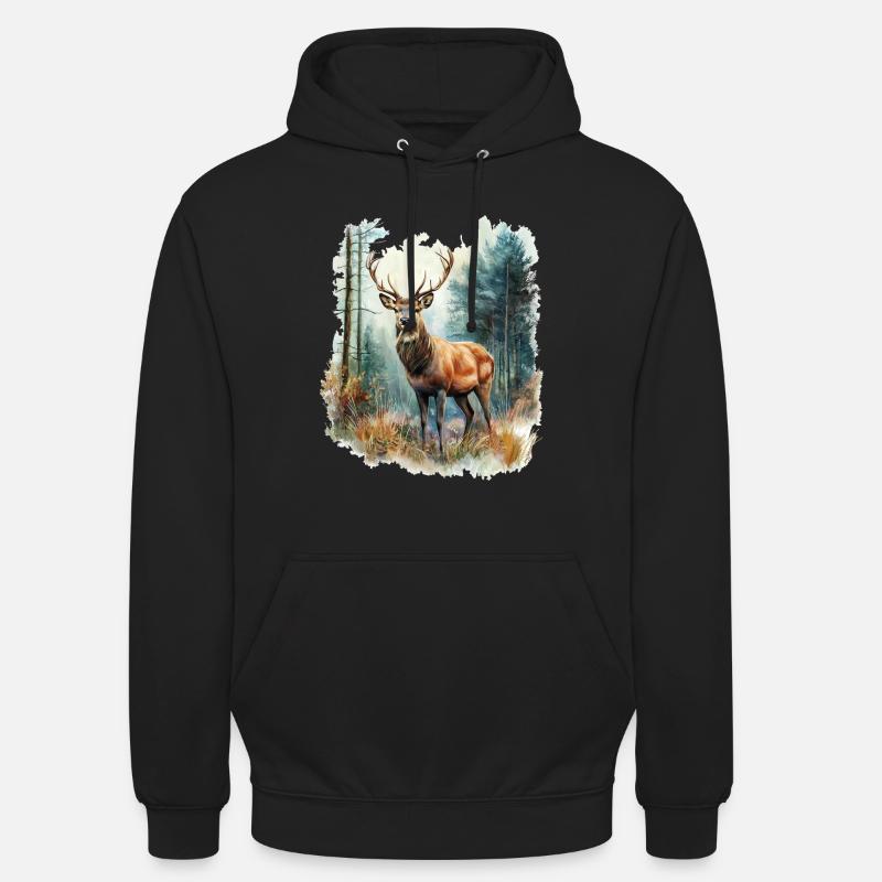 Deer Roe Deer - Unisex Hoodie - black
