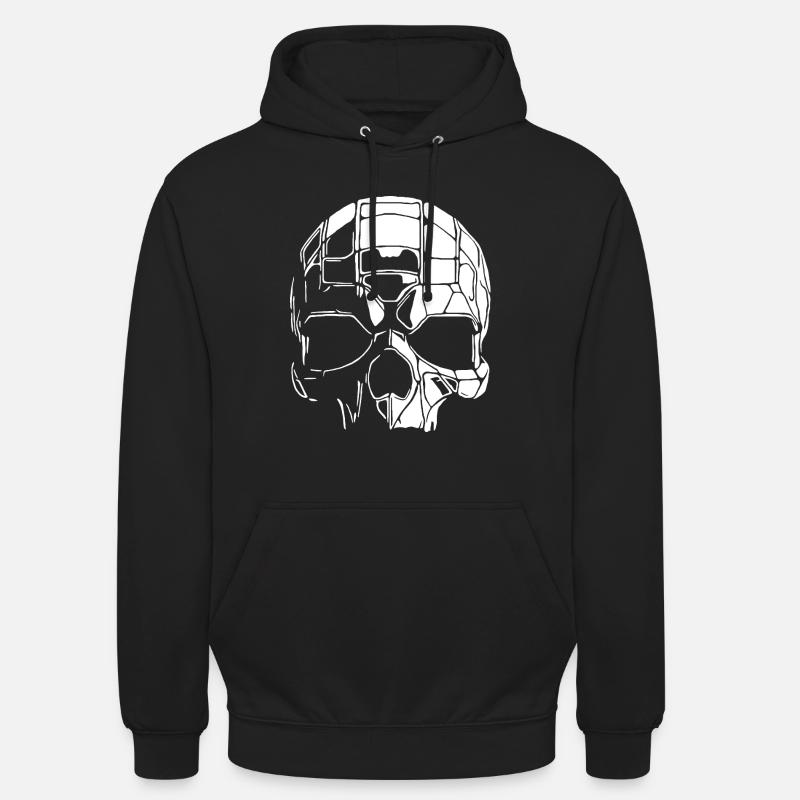 Crâne - Sweat-shirt à capuche unisexe - noir
