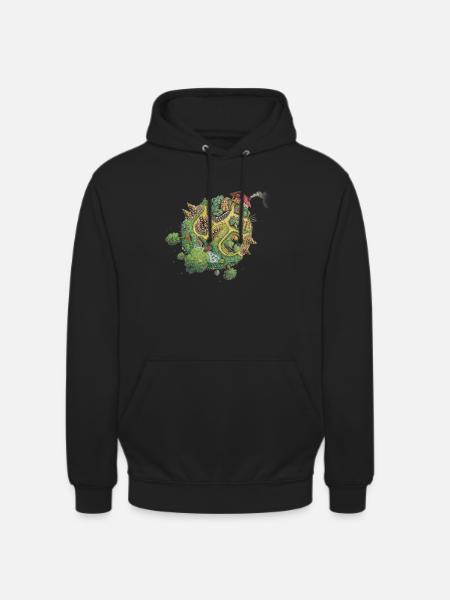 Planet Hortus - green planet - Unisex Hoodie - black