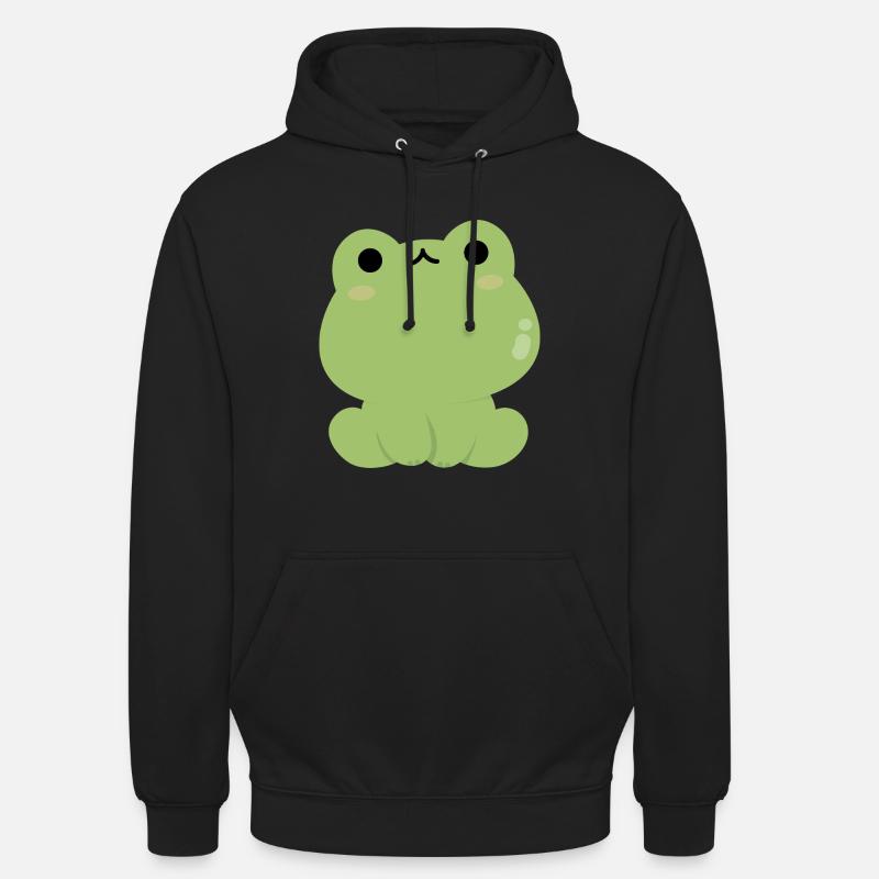 Grenouille mignonne - Sweat-shirt à capuche unisexe - noir