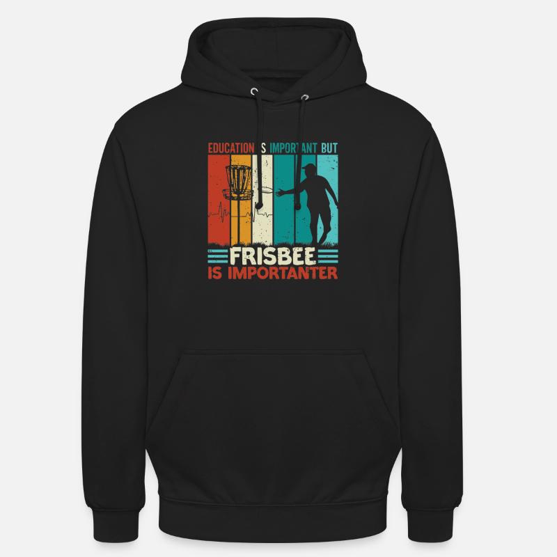 Disc Golf Player Frisbee Player - Sweat-shirt à capuche unisexe - noir
