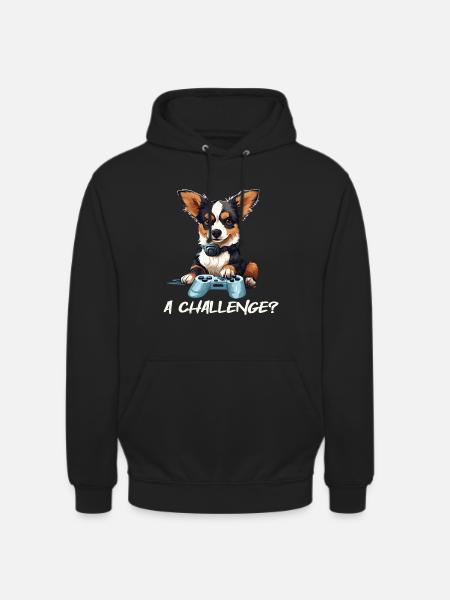 A Challenge? Challenge accepted! - Unisex Hoodie - Schwarz
