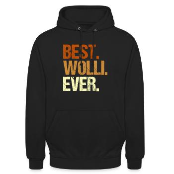 Wolli - Sweat-shirt à capuche unisexe - noir - Devant - Alina (178cm) & Michal (187cm)