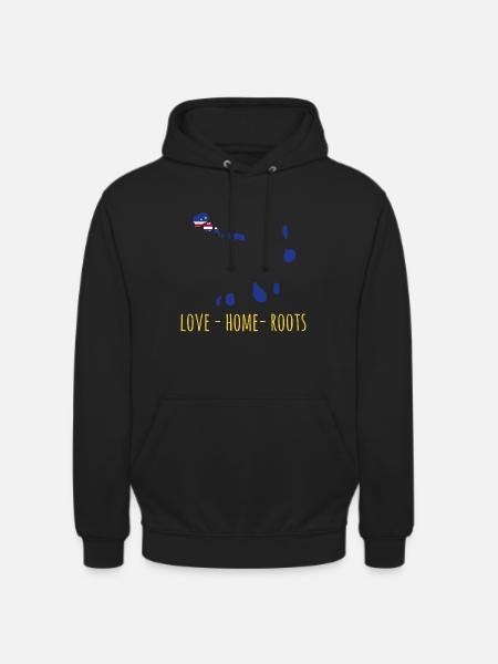Kaapverdische vlag Kaapverdische vlag - Uniseks hoodie - zwart
