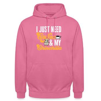 Chinchilla - Unisex Hoodie - Pink - Vorne - Alina (178cm) & Michal (187cm)
