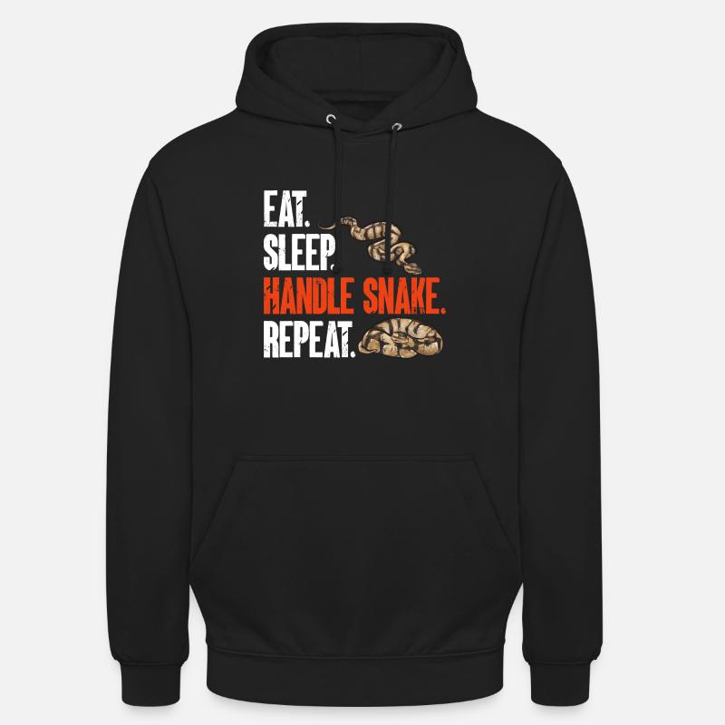 Ball Python Schlange Königspython - Unisex Hoodie - Schwarz