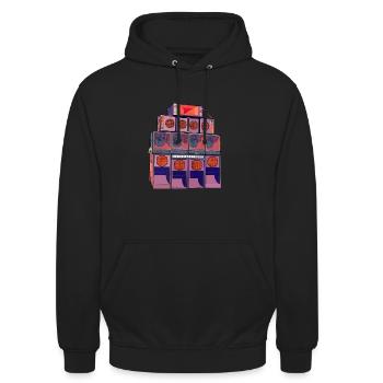 Armagiddeon Soundsystem - Unisex Hoodie - Schwarz - Vorne - Alina (178cm) & Michal (187cm)