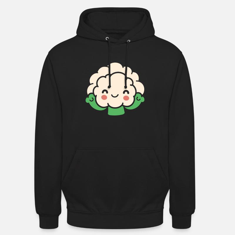 Chou-fleur - Sweat-shirt à capuche unisexe - noir