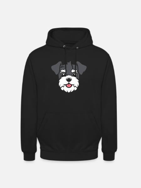 Schnauzer - Sweat-shirt à capuche unisexe - noir