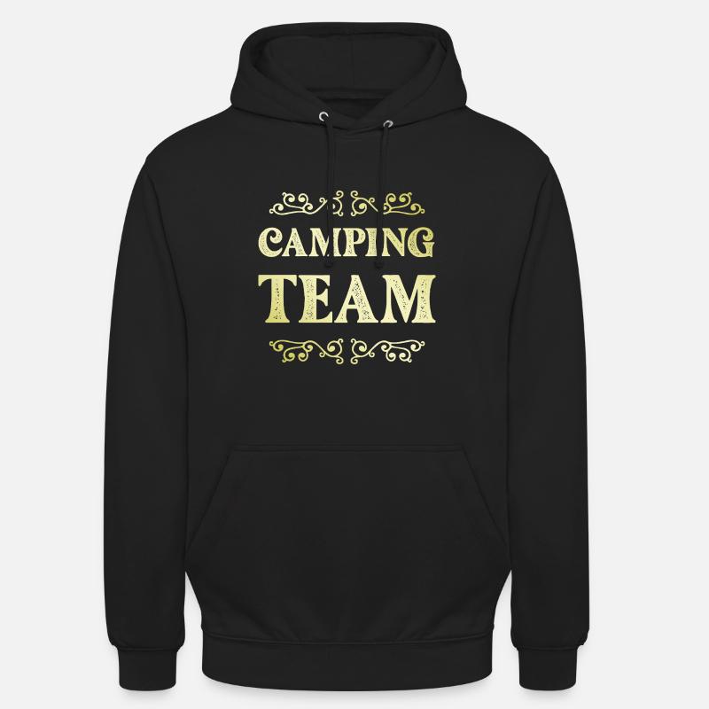 L’équipe du camping - Sweat-shirt à capuche unisexe - noir