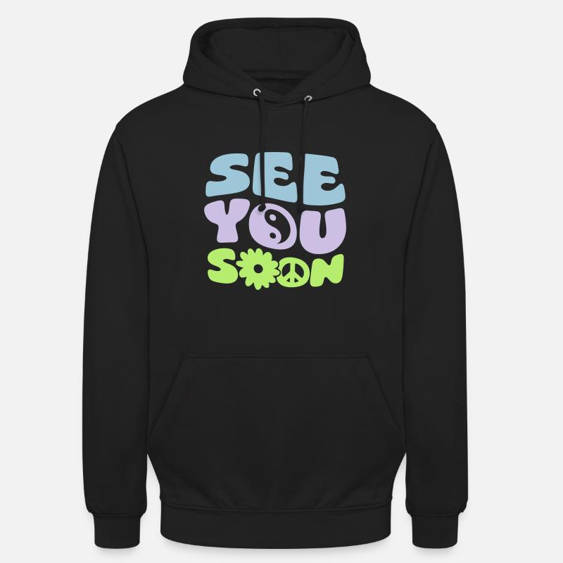 A bientôt - Sweat-shirt à capuche unisexe - noir