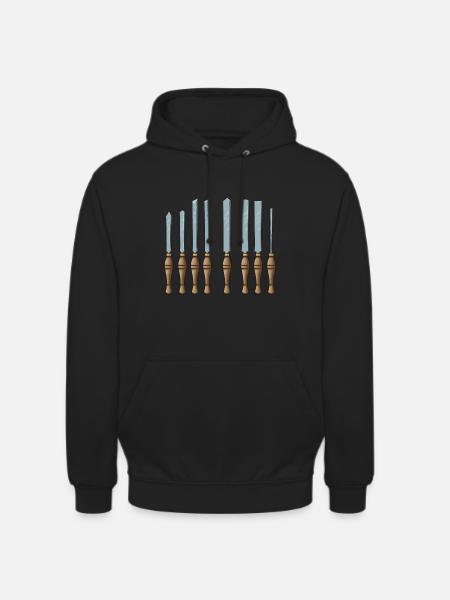 Turning Wood Lathe Lathe - Unisex Hoodie - black