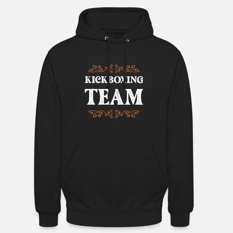Équipe de kickboxing - Sweat-shirt à capuche unisexe - noir