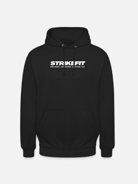 STRIKEFIT BLACK/WHITE - Unisex Hoodie - Schwarz