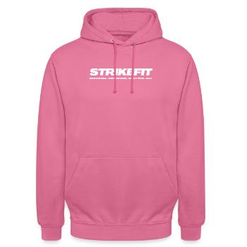 STRIKEFIT BLACK/WHITE - Unisex Hoodie - Pink - Vorne - Alina (178cm) & Michal (187cm)