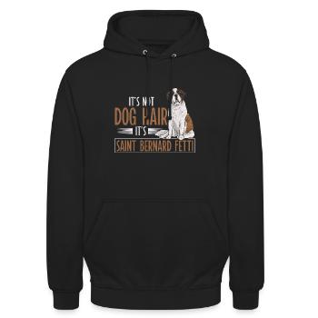 St. Bernard St. Bernard Dog Dog - Unisex Hoodie - black - Front - Alina (178cm) & Michal (187cm)