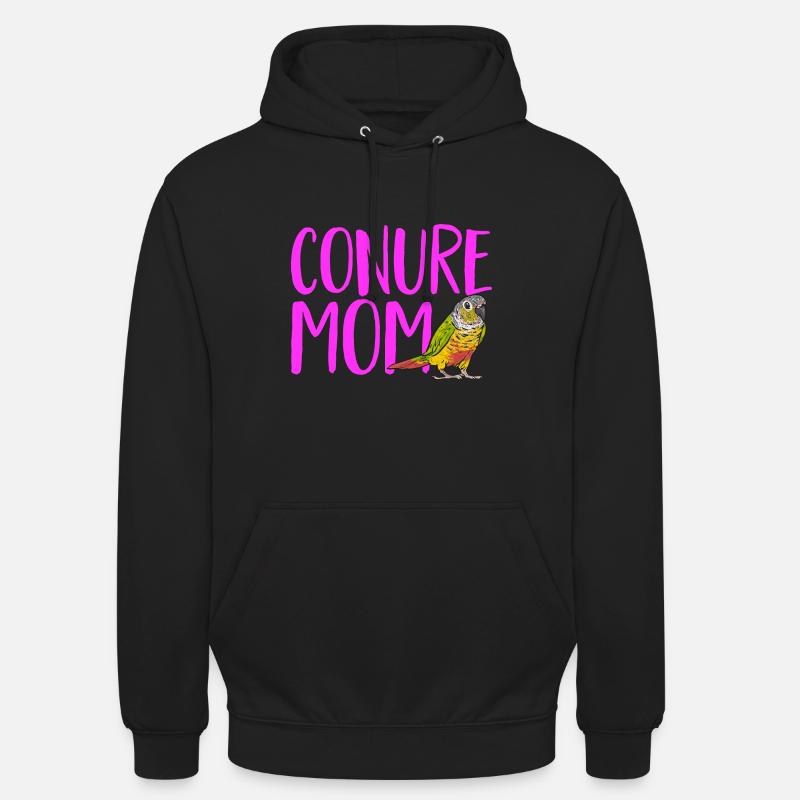 Perruche Molina Perroquet Perruche oiseau - Sweat-shirt à capuche unisexe - noir