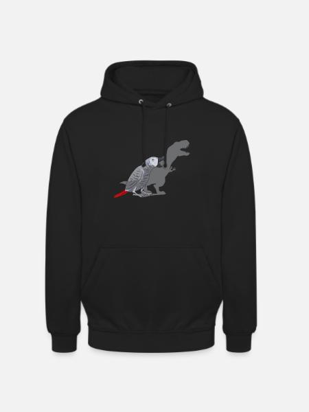 Graupapagei African Grey Parrot Papagei - Unisex Hoodie - black