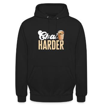Chai Tee Masala Chai - Unisex Hoodie - Schwarz - Vorne - Alina (178cm) & Michal (187cm)