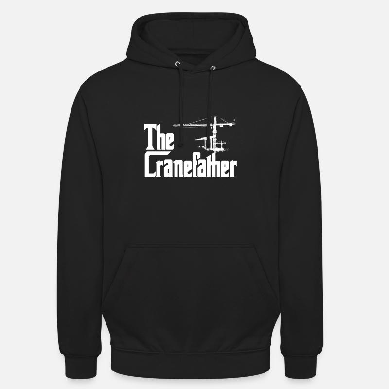 The Cranefather crane operator crane - Unisex Hoodie - black