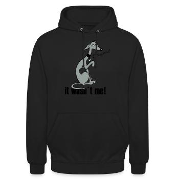 wasnt_me! - Unisex Hoodie - Schwarz - Vorne - Alina (178cm) & Michal (187cm)