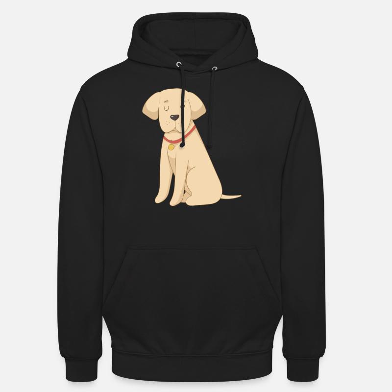 Labrador Jaune - Sweat-shirt à capuche unisexe - noir