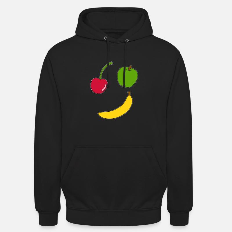 Obst, Früchte, Comic, Geschenkidee - Unisex Hoodie - Schwarz