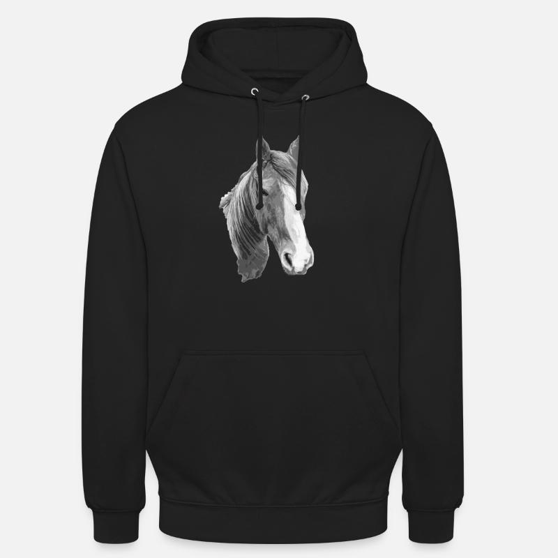 Pferd - Unisex Hoodie - Schwarz