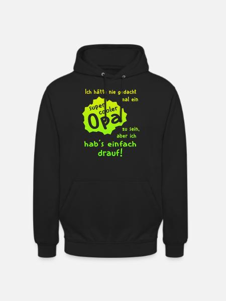 Opa - Super Cool - Unisex Hoodie - Schwarz