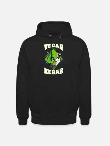 Vegan Kebab Weed - Unisex Hoodie - Schwarz