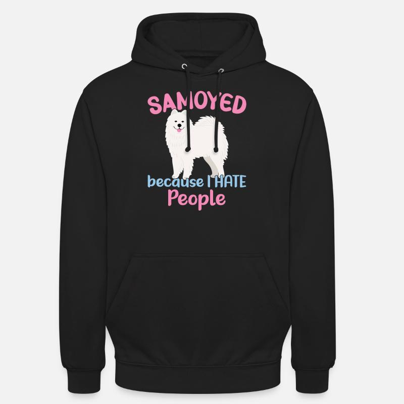 Samojeden - Weil ich Menschen hasse - Unisex Hoodie - Schwarz