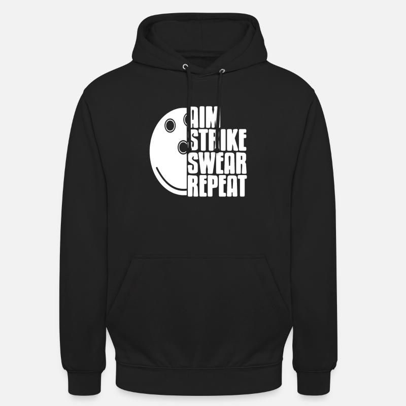 Objectif strinke jurer répéter - Sweat-shirt à capuche unisexe - noir