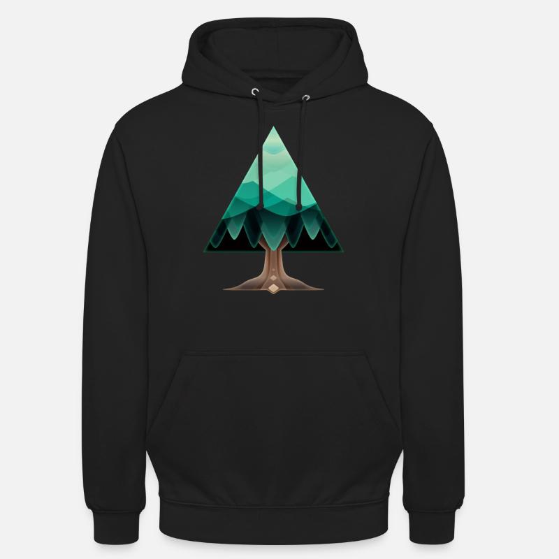The triangular tree - Unisex Hoodie - black