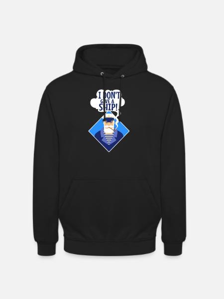 I don't give a ship - Unisex Hoodie - black